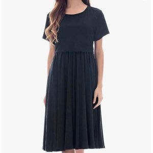 Short Sleeve Nursing Dress